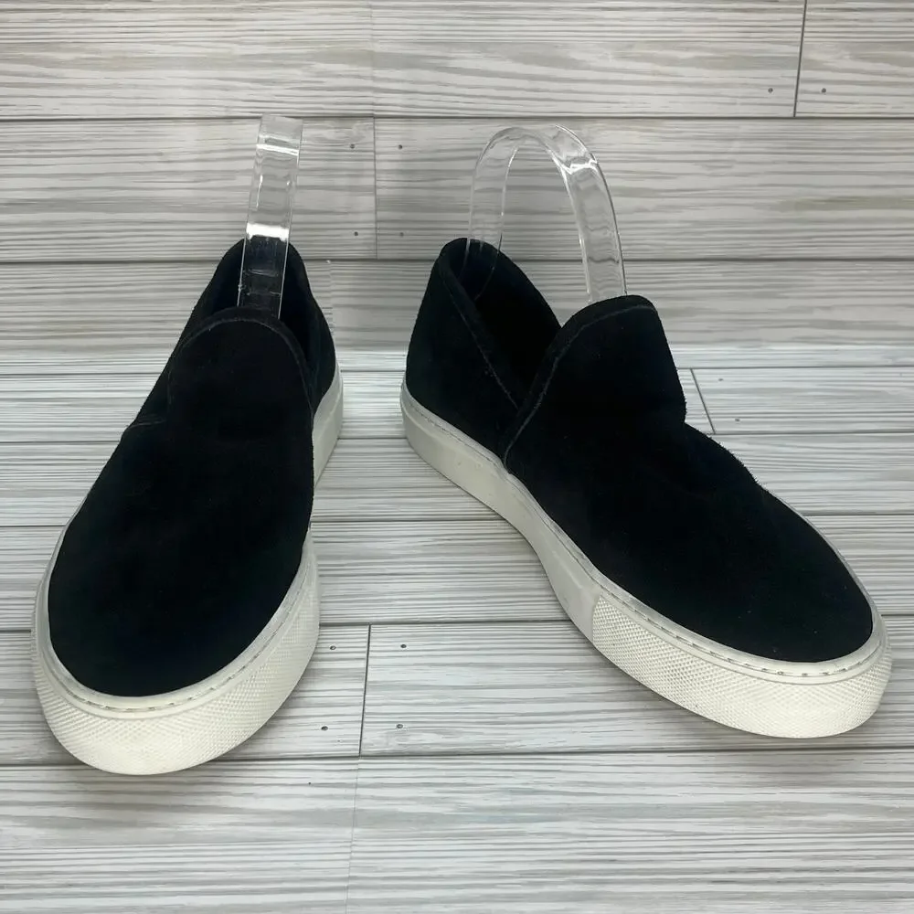 Jenni Kayne Women's Lounger Slip On Suede Leather Black Sneakers Size 40